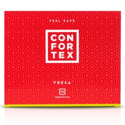 144 Préservatifs Fraise - Confortex
