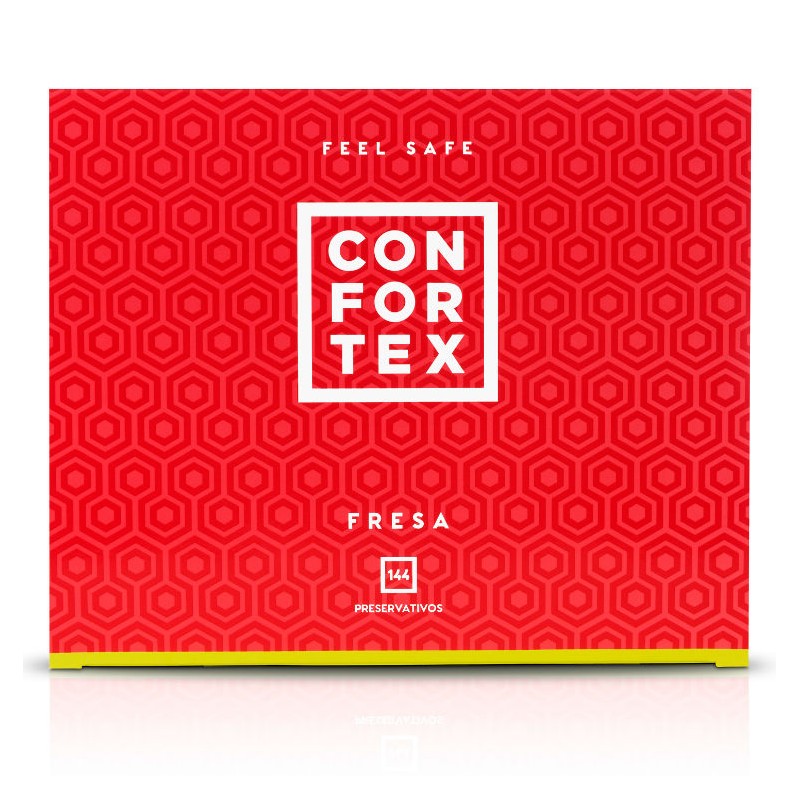 144 Préservatifs Fraise - Confortex