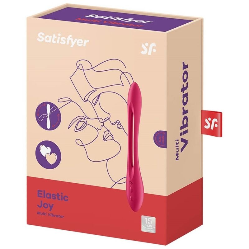 Vibro pour couple Elastic Joy Rouge - Satisfyer