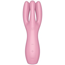 Stimulateur Threesome 3 rose USB - Satisfyer