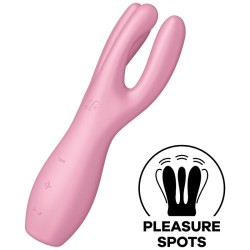 Stimulateur Threesome 3 rose USB - Satisfyer