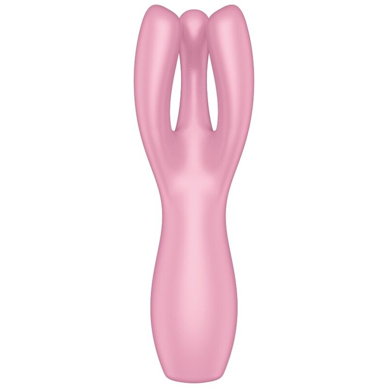 Stimulateur Threesome 3 rose USB - Satisfyer