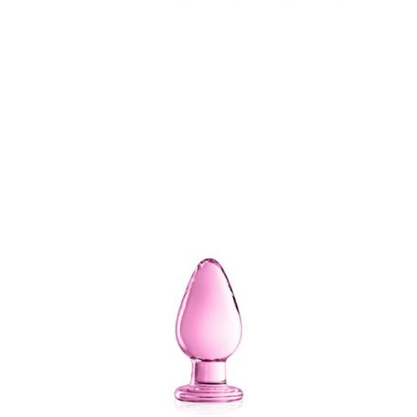 Plug L anal boule large en verre rose N°25 - Glossy Toys