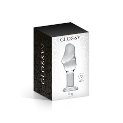 Plug anal avec gland transparent N°24 - Glossy Toys