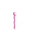 Dildo ondulé avec boule en verre rose 17cm N°10 - Glossy Toys