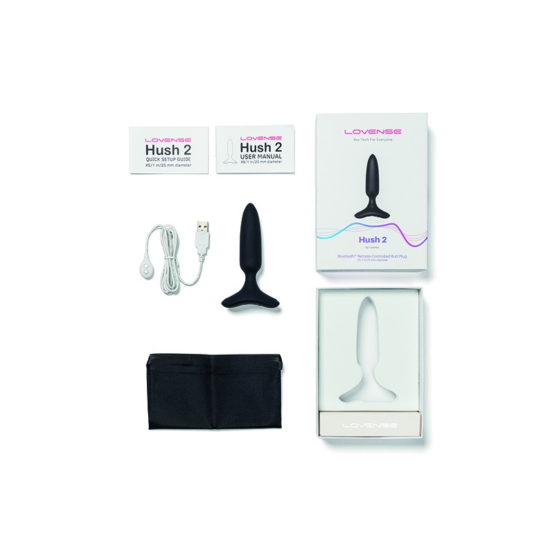 Plug connecté Hush 2 Lovense 2 tailles aux choix