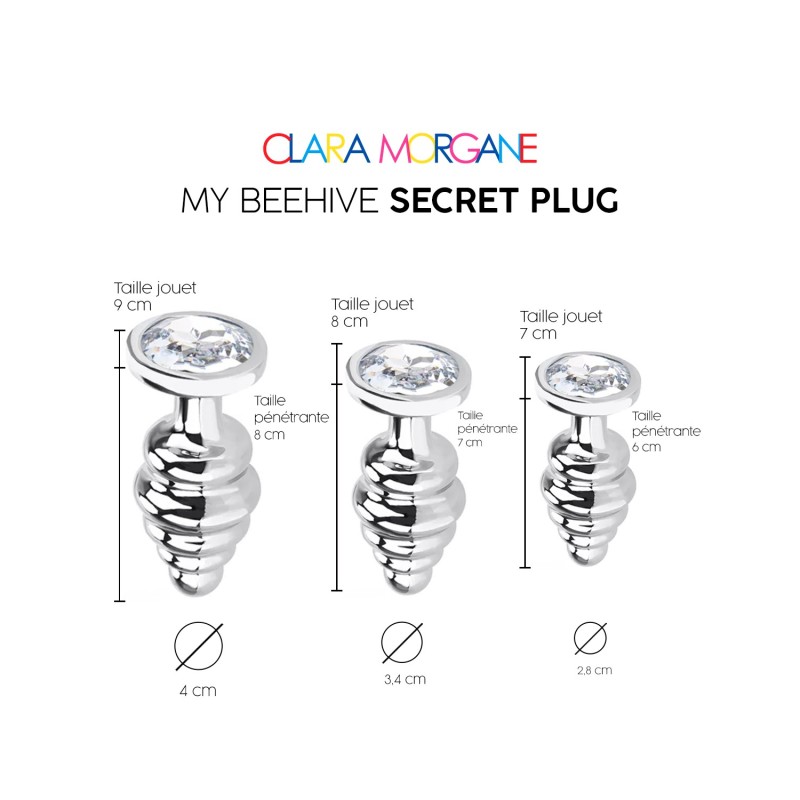 My BEEHIVE Secret Plug 2 Couleurs 3 Tailles au choix- Clara Morgane