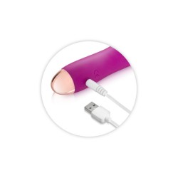 Vibromasseur rose strié USB Joystick My First 