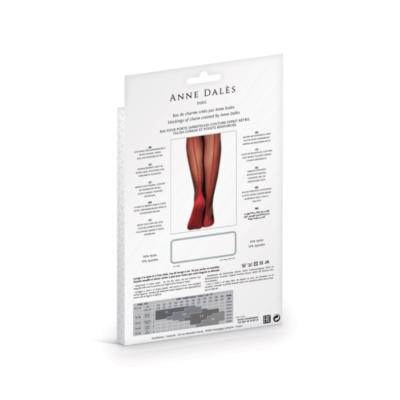 BAS FLORA T1 NOIR/ROUGE