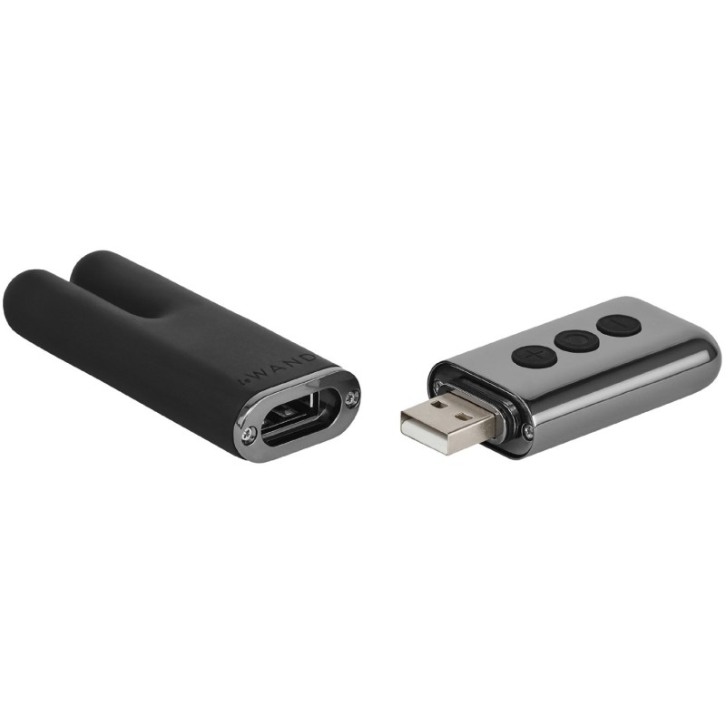 Stimulateur Clitoridien USB Le Wand Deux Noir