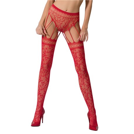 Collant Rouge Sexy S003 - TU