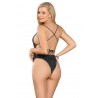 BODY STRAPPY ET STRASS NOIR S/M