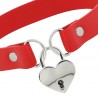 COQUETTE CHIC DESIRE - COLLIER EN CUIR VEGAN AVEC ACCESSOIRE COEUR AVEC CLÉ