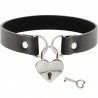 COQUETTE CHIC DESIRE - COLLIER EN CUIR VEGAN AVEC ACCESSOIRE COEUR AVEC CLÉ