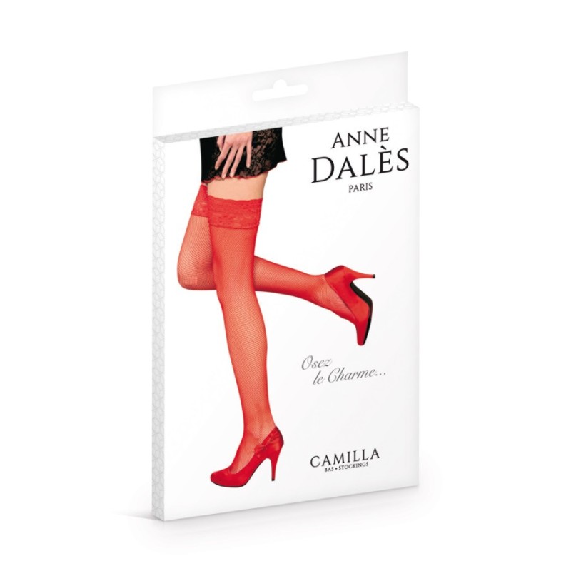 BAS AUTOFIXANT CAMILLA ROUGE