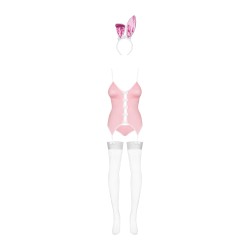 COSTUME DE LAPIN 4-PCS ROSE