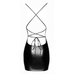 Mini-robe extra courte et moulante noire
