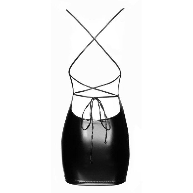 Mini-robe extra courte et moulante noire