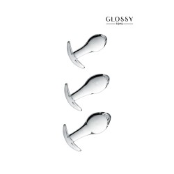 GLASS SET 17 CLEAR GLOSSY TOYS