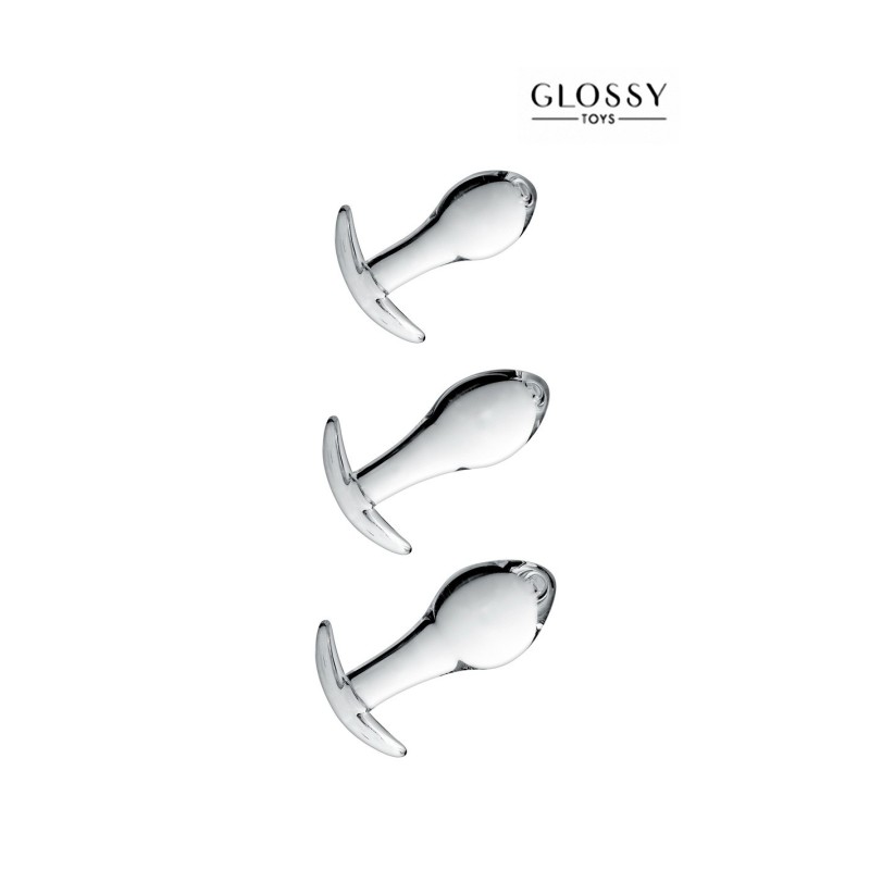 GLASS SET 17 CLEAR GLOSSY TOYS