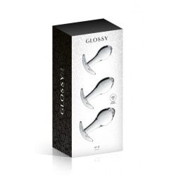 GLASS SET 17 CLEAR GLOSSY TOYS