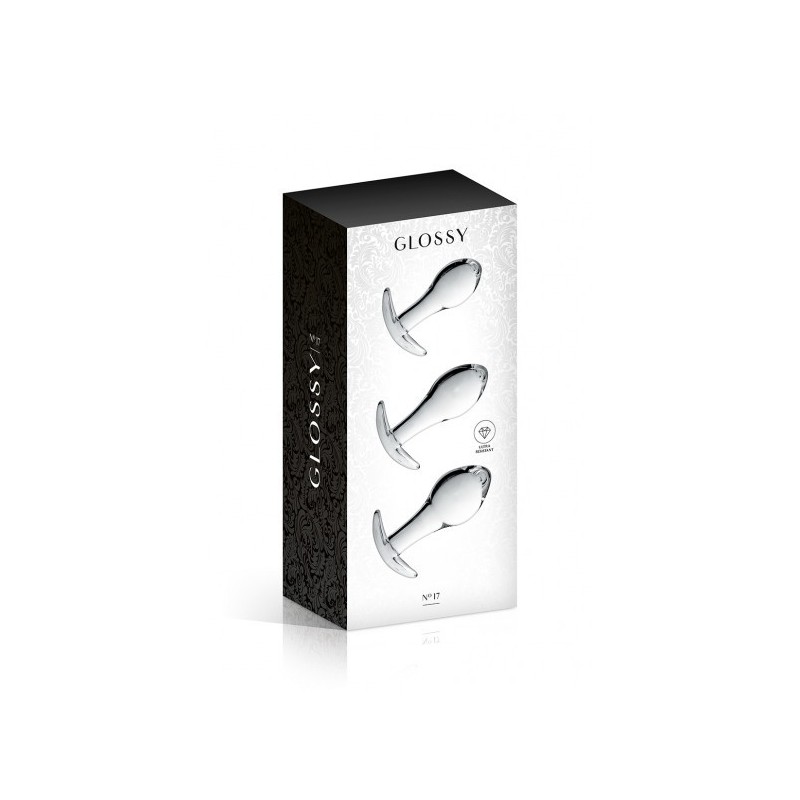 GLASS SET 17 CLEAR GLOSSY TOYS