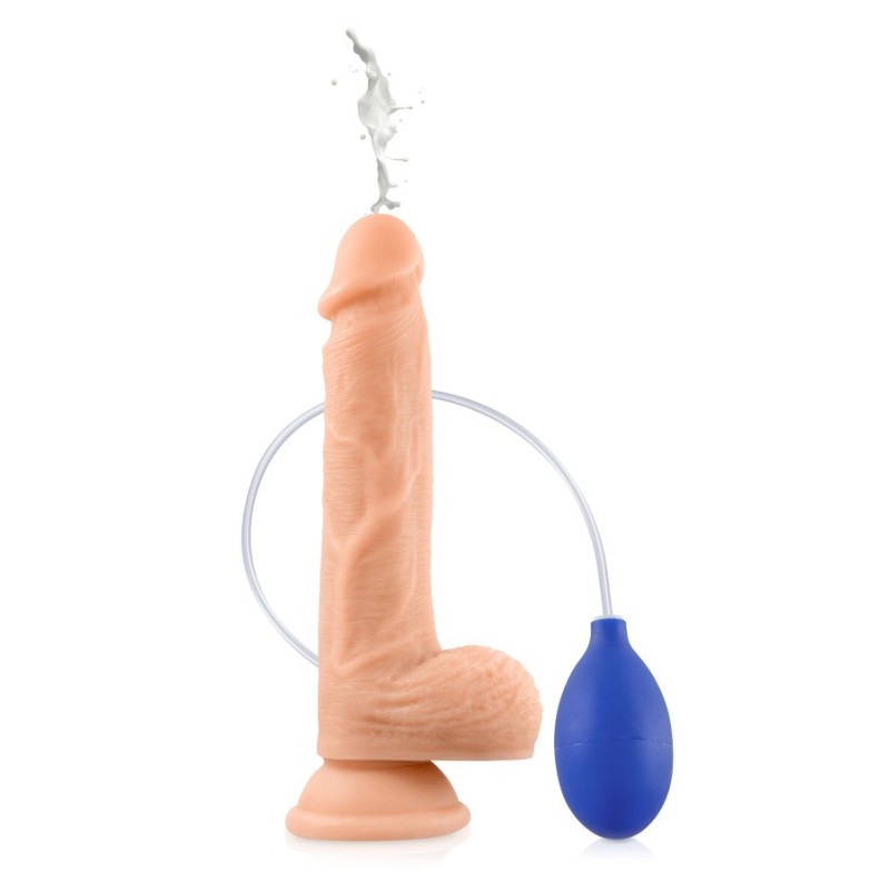 Cum Kane 21,5cm, gode ventouse réaliste éjaculateur