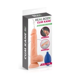 Cum Kane 21,5cm, gode ventouse réaliste éjaculateur