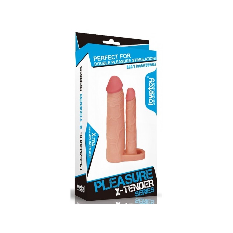Gaine de pénis Double Penis 18 x 4 cm
