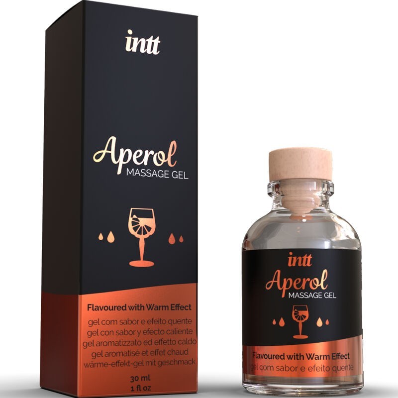 INTT MASSAGE & ORAL SEX - GEL DE MASSAGE SAVEUR COTTON BABE À PAPA ET EFFET CHAUFFANT