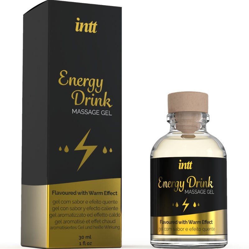 INTT MASSAGE & ORAL SEX - GEL DE MASSAGE SAVEUR COTTON BABE À PAPA ET EFFET CHAUFFANT