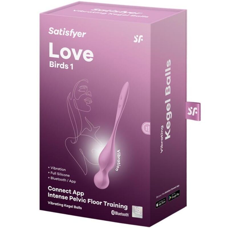 BOULES VIBRANTES DE KEGEL LOVE BIRDS ROSE- SATISFYER -