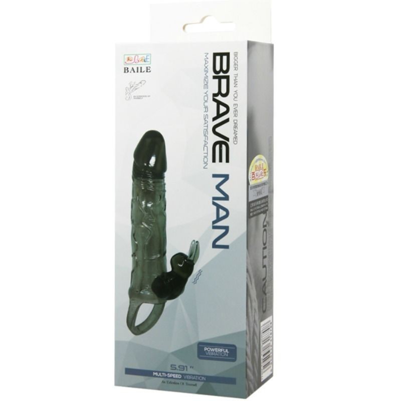 GAINE -BRAVE MAN AVEC LAPIN NOIR 16.5 CM -BAILE -