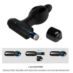 PLUG ANAL EN SILICONE AVEC VIBRATION -MR PLAY -