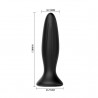 PLUG ANAL VIBRATEUR NOIR RECHARGEABLE -MR PLAY -