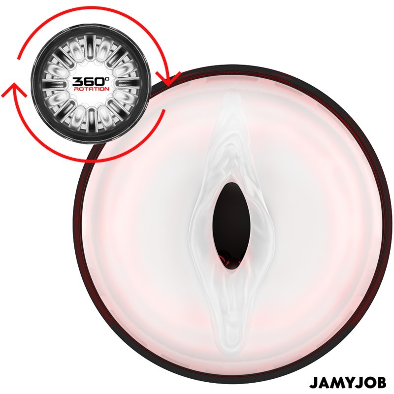 JAMYJOB - MASTURBATEUR VAGIN AUTOMATIQUE CYCLONE 10 MODES D'ASPIRATION ET DE POUSSÉE