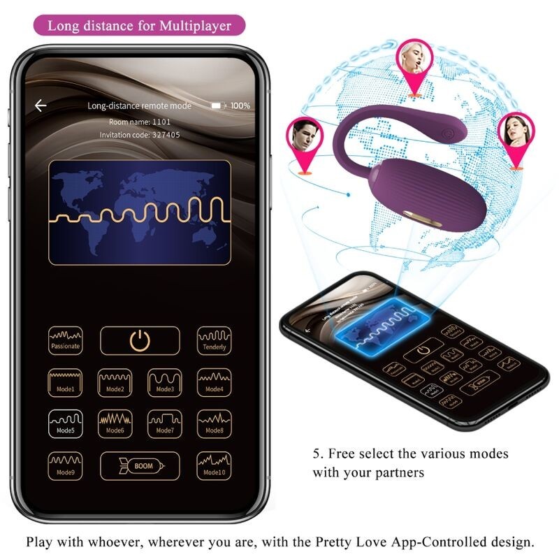 OEUF VIBRANT RECHARGEABLE VIOLET -DOREEN - PRETTY LOVE