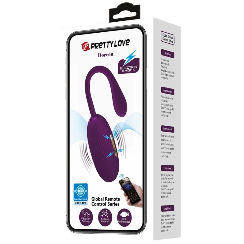 OEUF VIBRANT RECHARGEABLE VIOLET -DOREEN - PRETTY LOVE