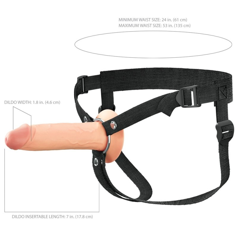 gode ceinture -Hollow Silicone Strap-on- 19,1 cm