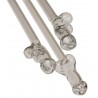 Paille en Verre en Forme de Pénis avec Brosse de Nettoyage Willy - 4 pièces