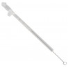 Paille en Verre en Forme de Pénis avec Brosse de Nettoyage Willy - 4 pièces