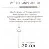 Paille en Verre en Forme de Pénis avec Brosse de Nettoyage Willy - 4 pièces