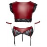 Ensemble bralette, string porte-jarretelles ouvert de Cottelli BONDAGE PLUS - 4XL