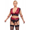 Ensemble bralette, string porte-jarretelles ouvert de Cottelli BONDAGE PLUS - 4XL