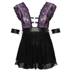 Ensemble nuisette, collier et menottes de Cottelli BONDAGE PLUS - taille XL