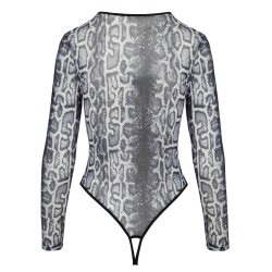 Body ouvert à manches longues et décolleté extra-bas de Cottelli LINGERIE