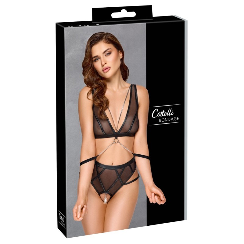 Ensemble noir de Cottelli BONDAGE
