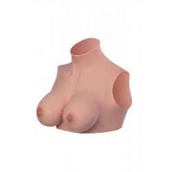 BUSTE SEINS RÉALISTES COL HAUT