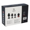 SET PLUG X3 E14 SILICONE NOIR-COEUR RUBIS