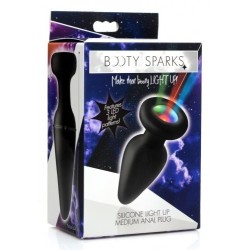 PLUG ANAL EN SILICONE LUMINEUX AVEC LUMIÈRE LED  taille : M